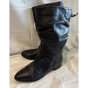 Dune London Rosalind Women's Black Slouch Boots Size  US 7 M / EUR 38 Casual